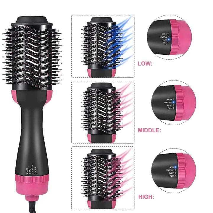4 in 1  Blow Hair Dryer, Straighten & Curl in Minutes Without Hair Damage!