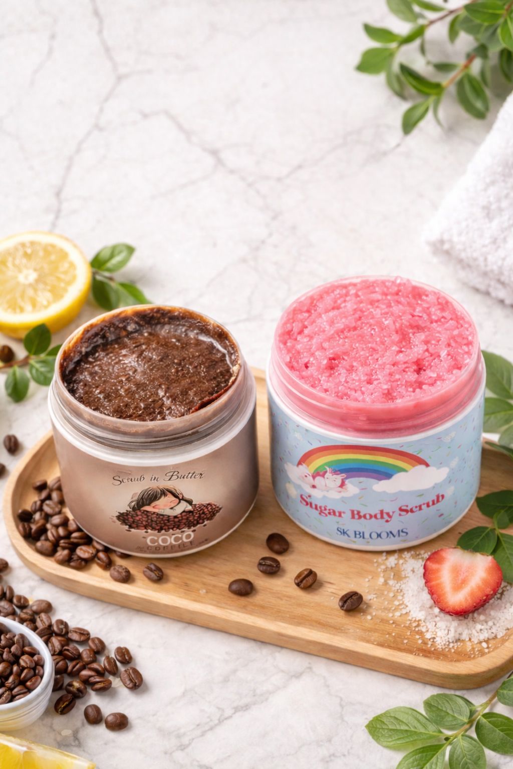 Luxury Sugar Body Scrub Duo – Exfoliate, Brighten & Achieve Naturally Glowing Skin