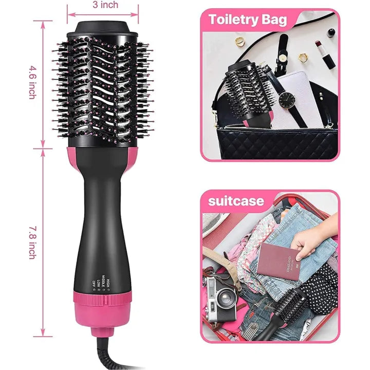 4 in 1  Blow Hair Dryer, Straighten & Curl in Minutes Without Hair Damage!