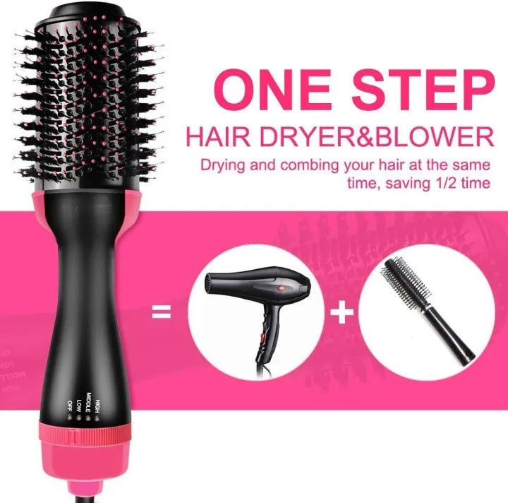 4 in 1  Blow Hair Dryer, Straighten & Curl in Minutes Without Hair Damage!