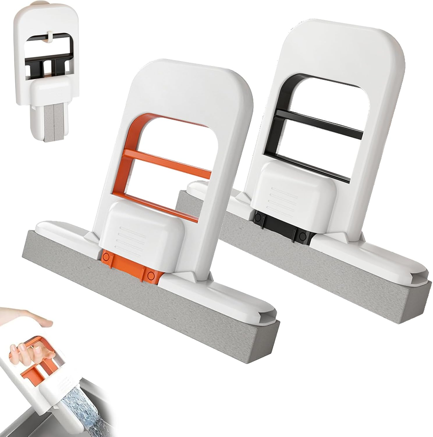 Portable Mini Desktop Mop – Self Squeezing Sponge Cleaner for Kitchen & Bathroom