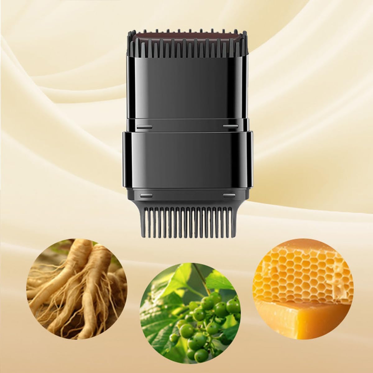 Quick Touch-Up Hair Dye Stick with Comb Long Lasting, Waterproof Grey Coverage (Black)