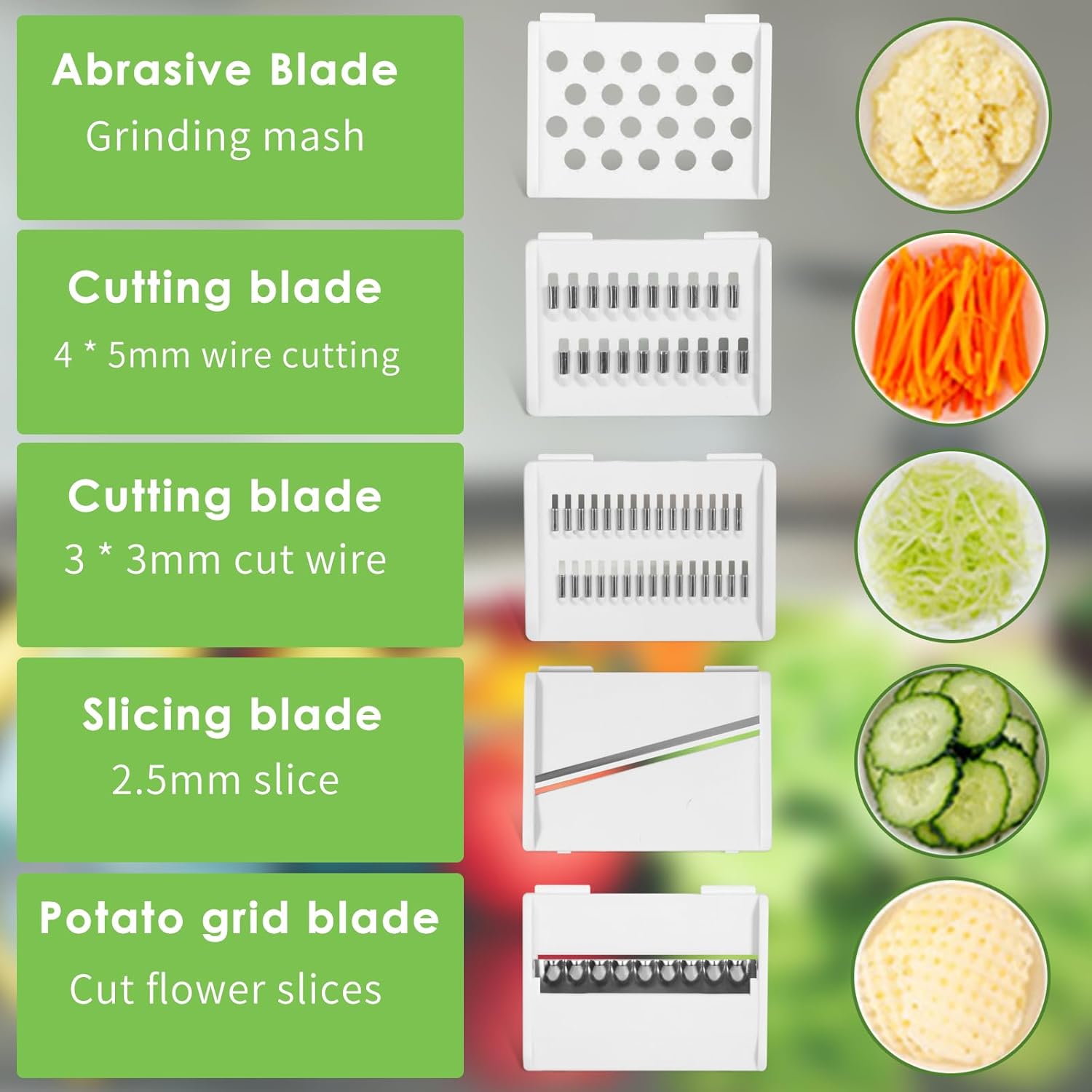 🔥Limited Time Offer – 5 in 1 Stainless Steel Multifunctional Vegetable Slicer Cutter | Manual Kitchen Chopper, Dicer & Grater