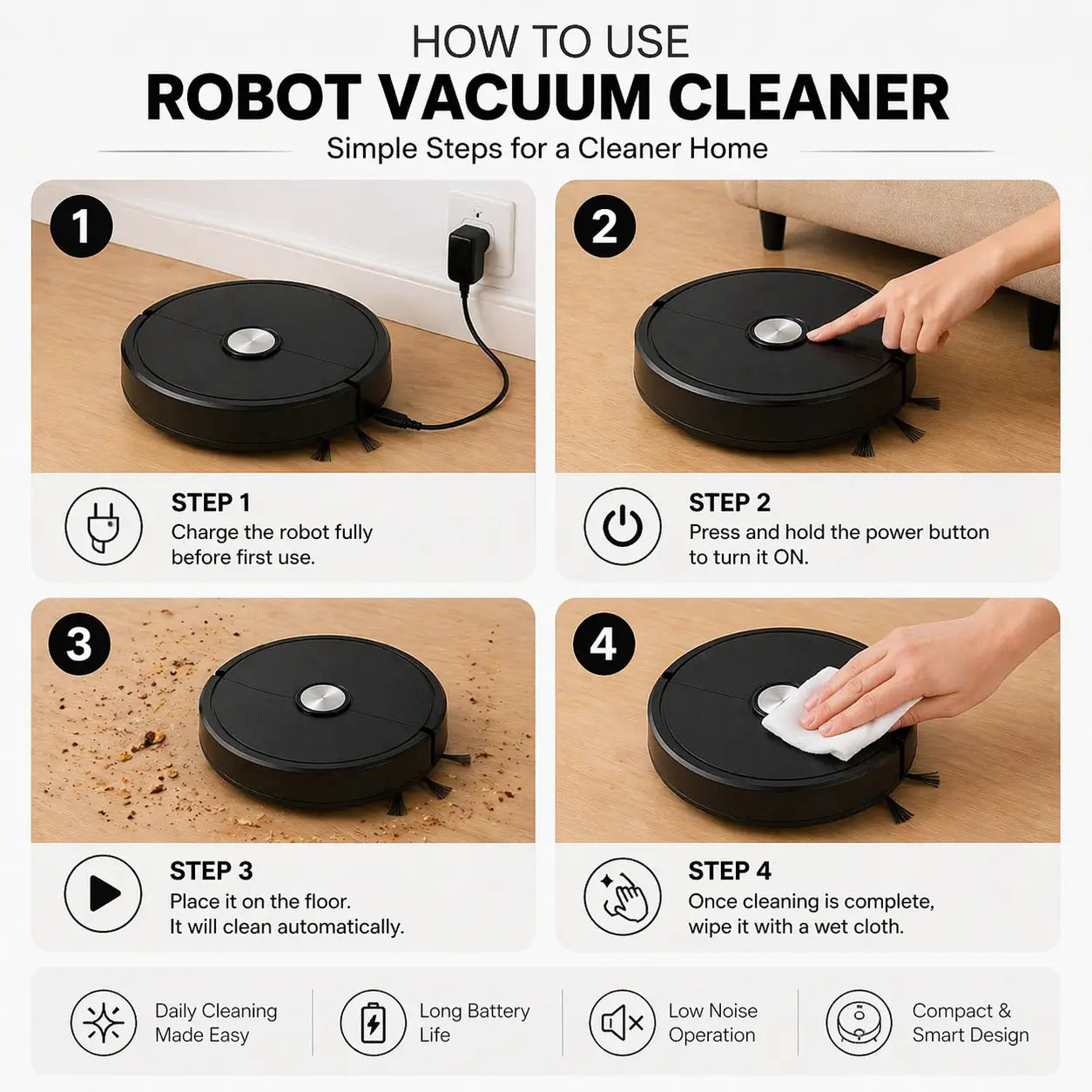 Stop Cleaning Forever – This Smart Robot Does It All for You!