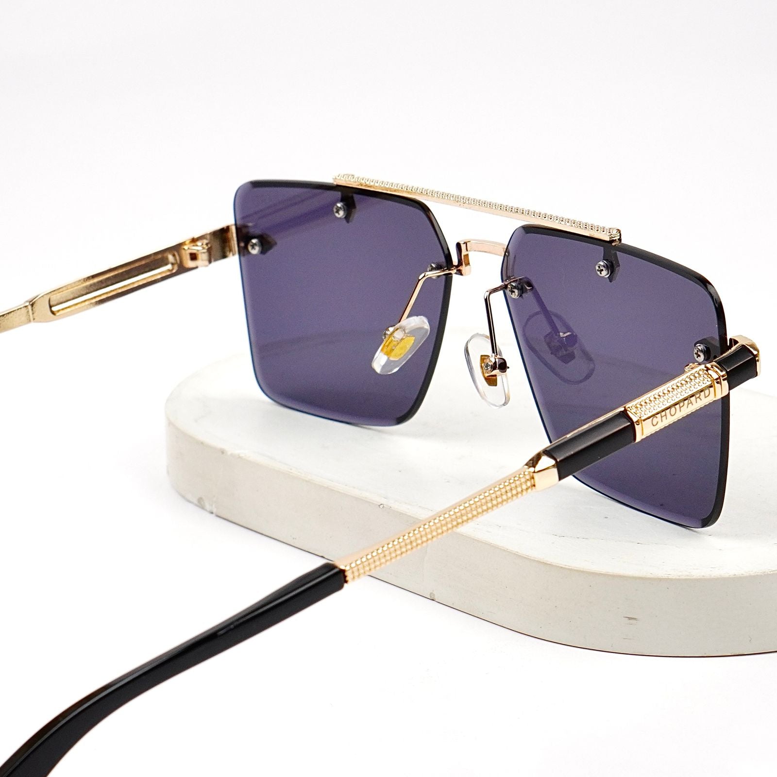 2-in-1 Premium Rimless Sunglasses | Ultra-Lightweight Luxury Shades with Dual Tint for Men & Women in Pakistan