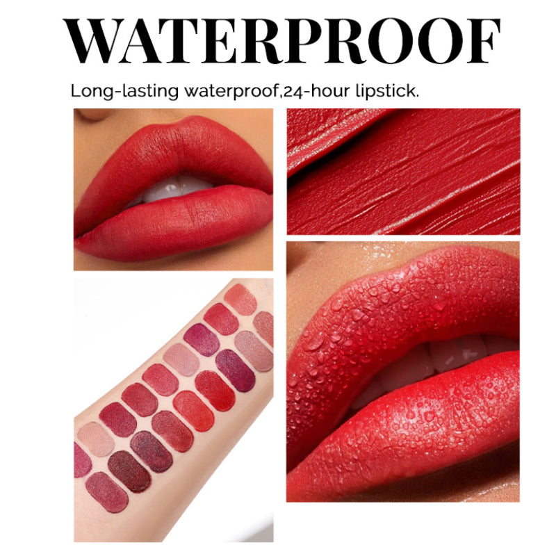 Premium 18 Color Capsule Lipstick Set – Smooth Matte Finish, Waterproof & All-Day Wear