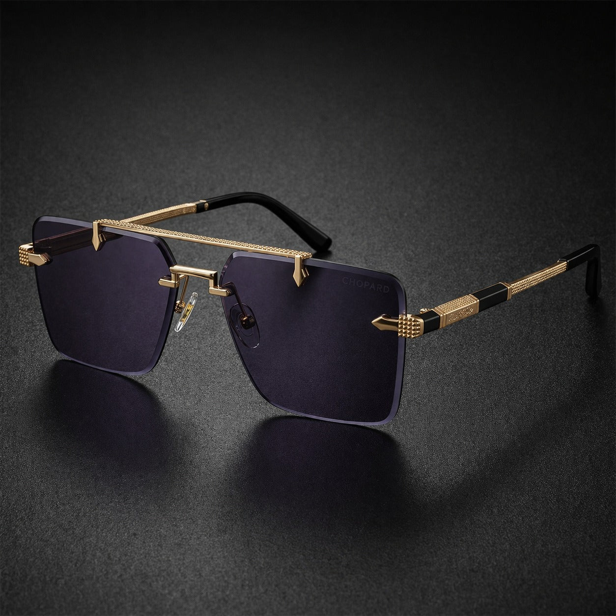 2-in-1 Premium Rimless Sunglasses | Ultra-Lightweight Luxury Shades with Dual Tint for Men & Women in Pakistan