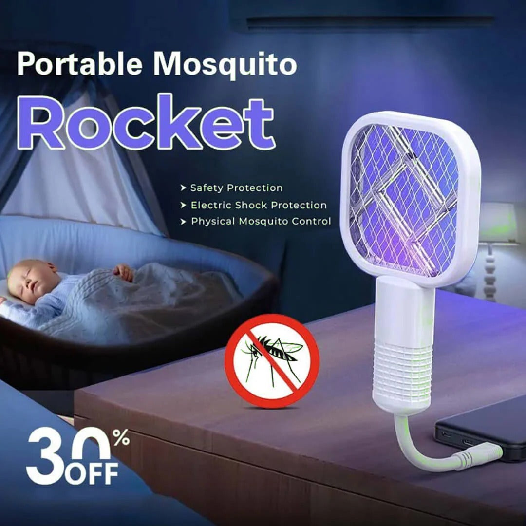 Mini Portable USB Mosquito Racket with UV light | Most Trending in Pakistan