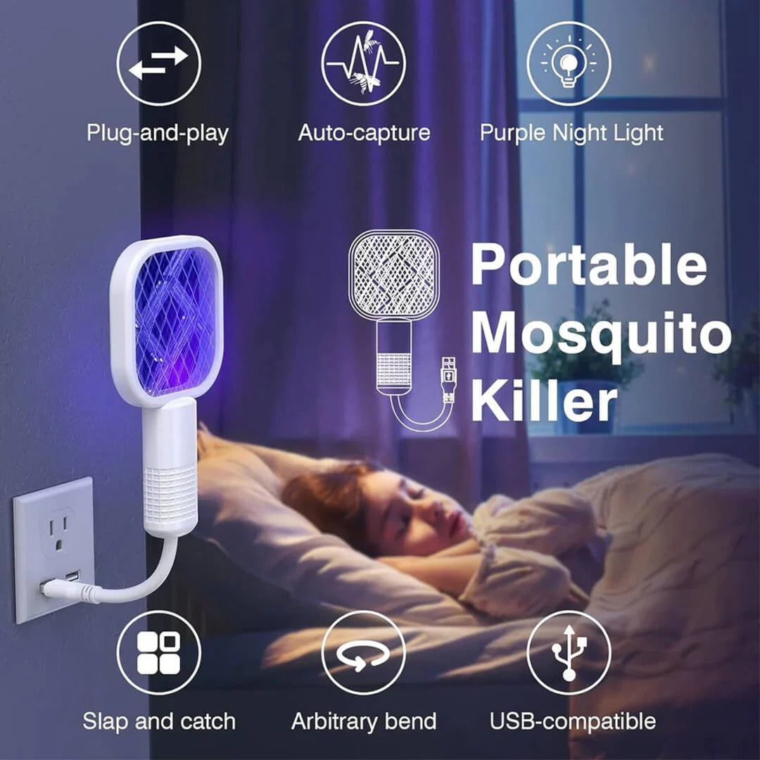 Mini Portable USB Mosquito Racket with UV light | Most Trending in Pakistan