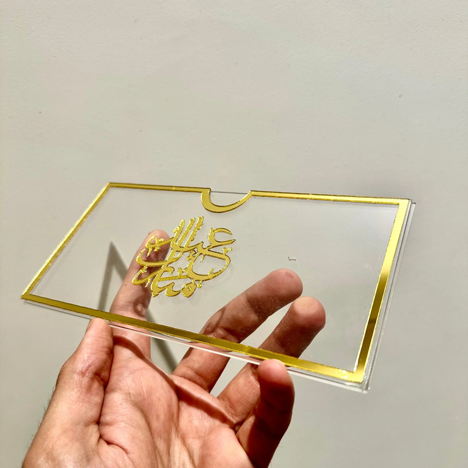Luxury Acrylic Eidi Envelope – Elegant Eidi Gift Holder for Eid 🌙✨