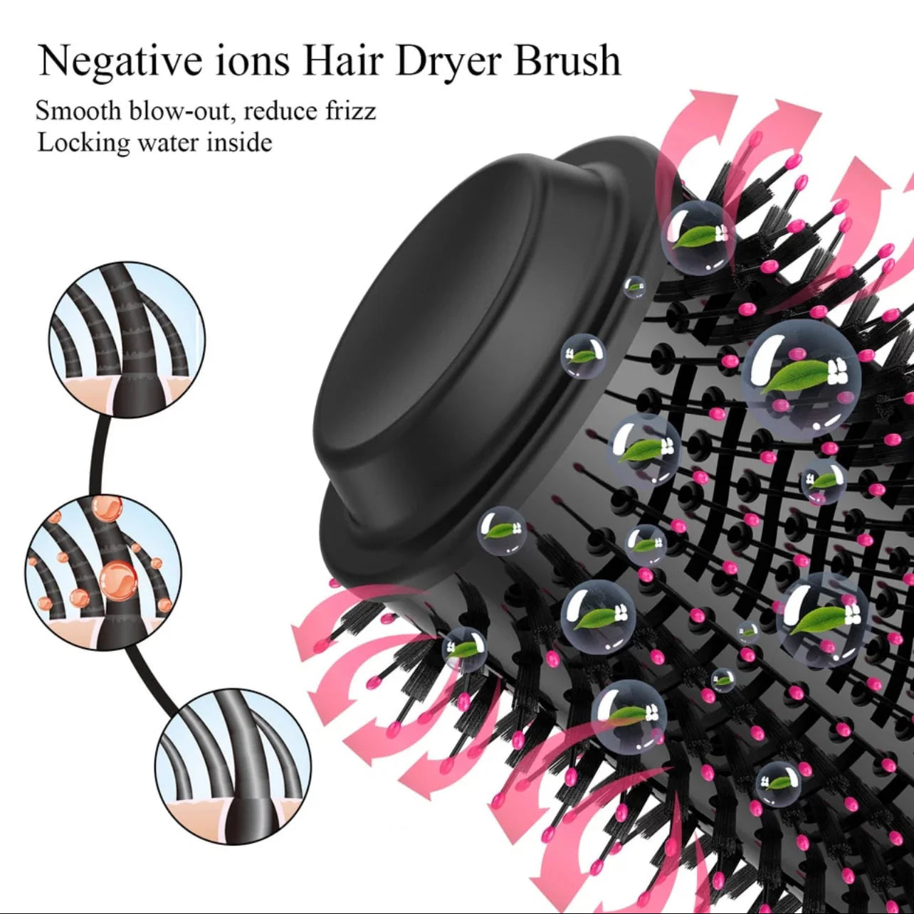 4 in 1  Blow Hair Dryer, Straighten & Curl in Minutes Without Hair Damage!